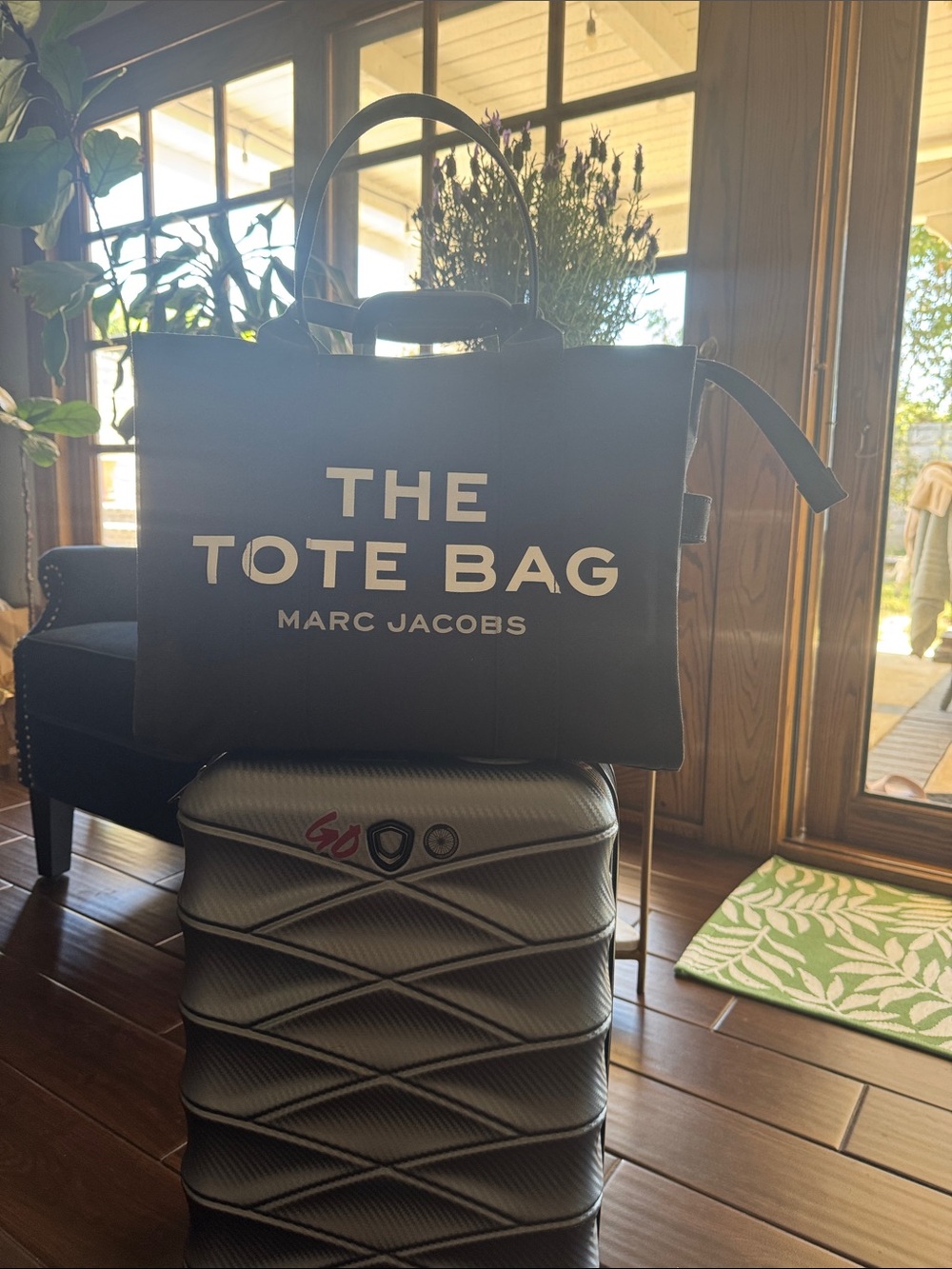Marc Jacobs Black 'The Tote Bag' Canvas Tote